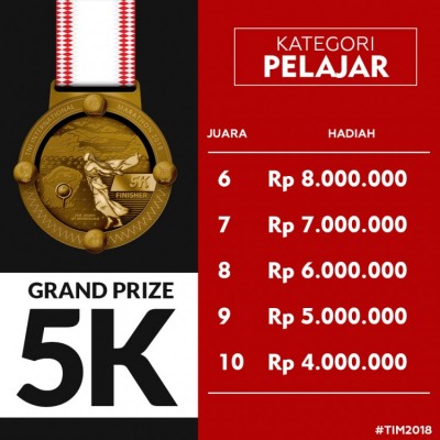 grand prize 5K kategori Pelajar